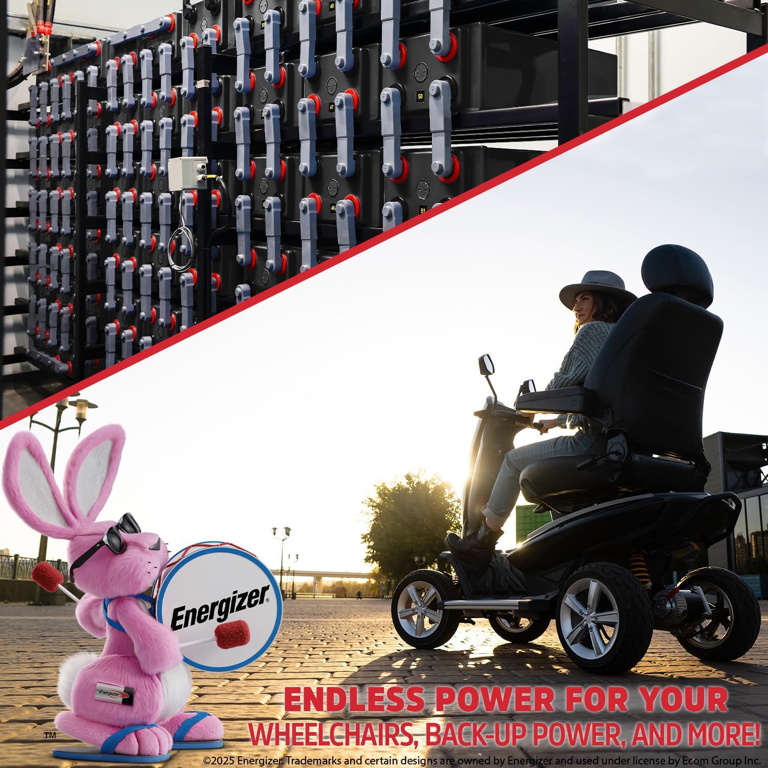 Energizer EN35-12 - 2 PACK - 12 Volt 35 Amp Hr, Long Lasting Sealed Lead Acid AGM Rechargeable Battery Ideal For Use In Wheelchairs, Electric Scooters, Backup Power, and more