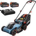 SENIX 40V Max* 15'' Battery Powered Lawn Mower - 1.3 Bushels Grass Bag, 2 X2 4Ah Batteries & 3.0A Charger Included (LPPX2-M4)