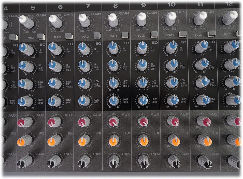 Rockville RPM1870 6000W Powered Mixer 18-Channel, USB/Bluetooth, 18 XDR2 Mic Preamps, 24-Bit Effects, Dual 7-Band EQ, for Live Sound and Events