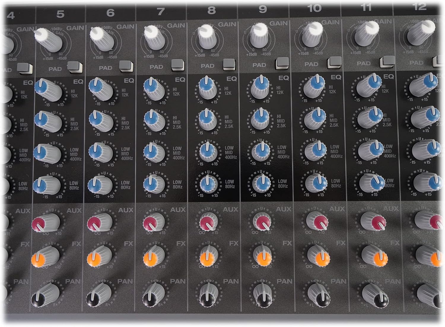 Rockville RPM1870 6000W Powered Mixer 18-Channel, USB/Bluetooth, 18 XDR2 Mic Preamps, 24-Bit Effects, Dual 7-Band EQ, for Live Sound and Events