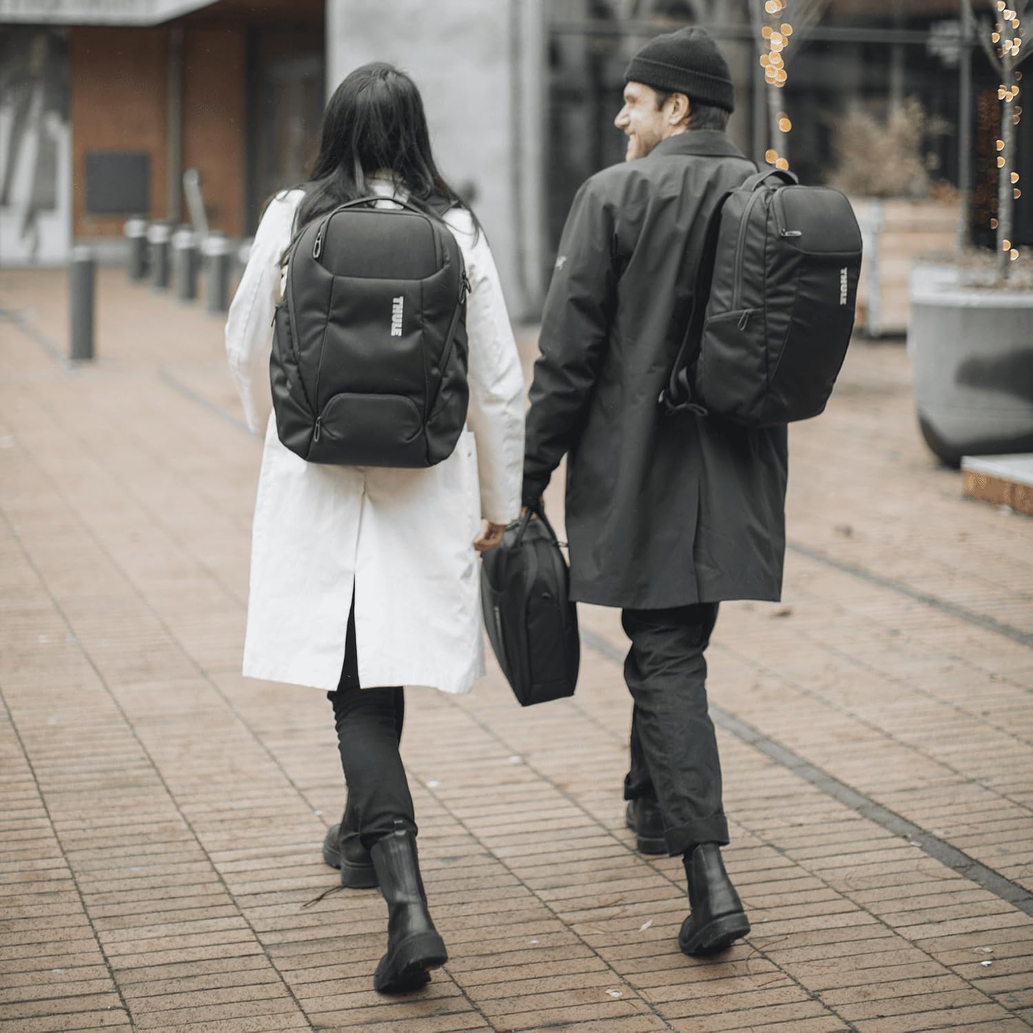 Thule Accent 17L Convertible Backpack - Fits 16' MacBook & 10.5' Tablet - Rigid Interior Pocket - Easily Switch Between Backpack and Briefcase - Quick Access to Internal Storage