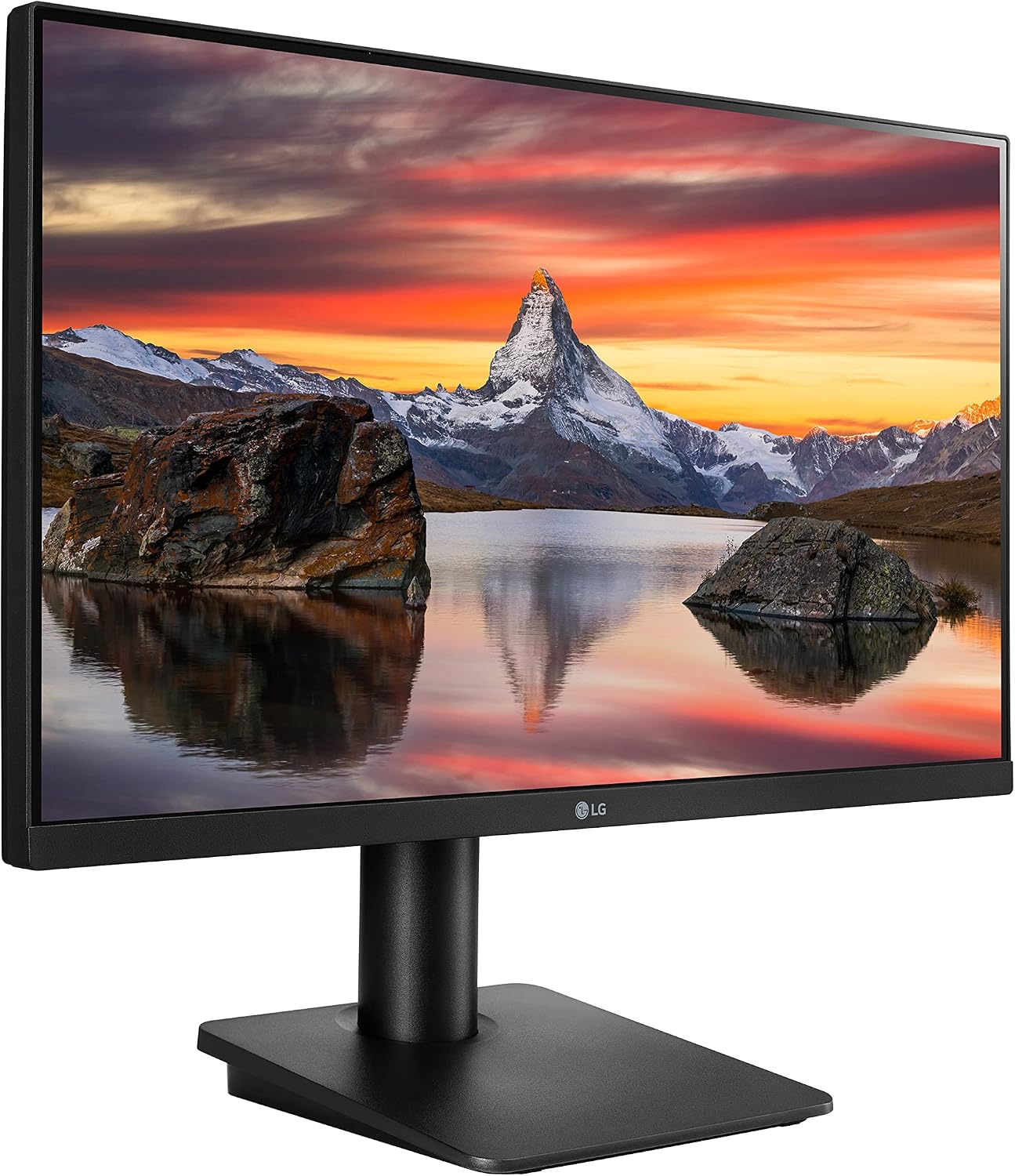 LG 24MP450-B Monitor 24' Full HD (1920 x 1080) IPS Display, 3-Side Virtually Borderless Design, AMD FreeSync, 5ms GtG Response Time, Reader Mode, OnScreen Control with Screen Split