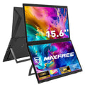Maxfree M3 Laptop Screen Extender, 1080P FHD 15.6' Portable Dual Monitor with Type-C, HDMI, Plug & Play, VESA Mountable, Folding Dual Monitor for Laptop/PC/Windows/Mac(M1/M2/M3 Chip)/Phone/Ps4/Switch