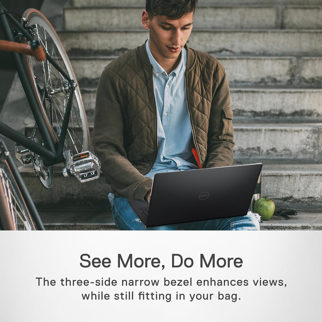 Dell Inspiron 3520 Laptop - 15.6-inch FHD (1920 x 1080) 120Hz Display, Intel Core i5-1235U Processor, 8GB DDR4 RAM, 512GB SSD, WiFi 5, Windows 11 S Mode - Carbon Black
