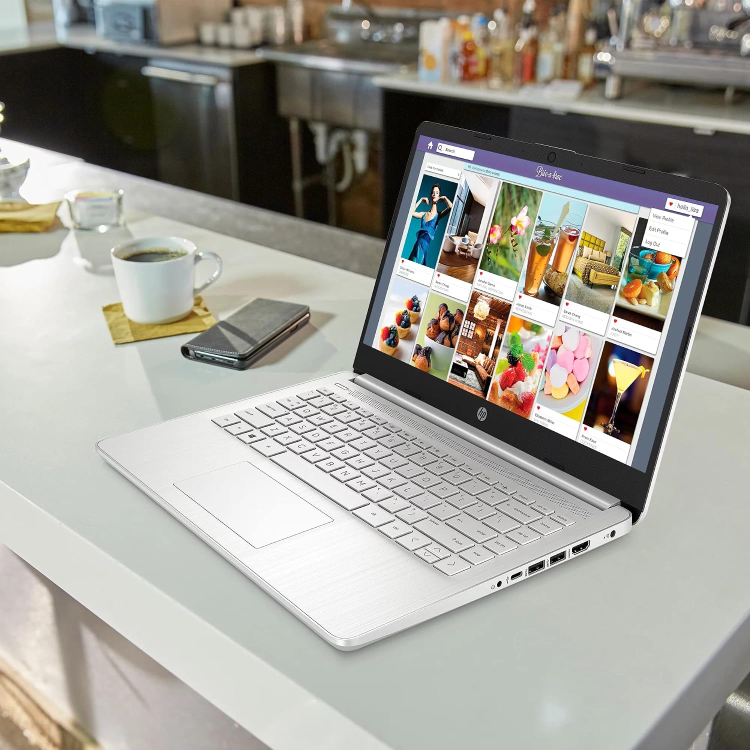 HP 14 Laptop, 14' FHD Display, AMD Ryzen 3 3250U Processor, 16GB DDR4 RAM, 512GB PCIe SSD, USB Type-C, Wi-Fi, Webcam, HDMI, Windows 11 Home, Silver