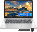 HP 17.3' FHD Business Laptop, Intel i7-1355U, 16GB RAM, 2TB Storage (1TB SSD+1TB Docking Station Set), Intel Iris Xe Graphics, Full-Size Keyboard, Copilot, Wi-Fi 6, Webcam, Win 11, Silver