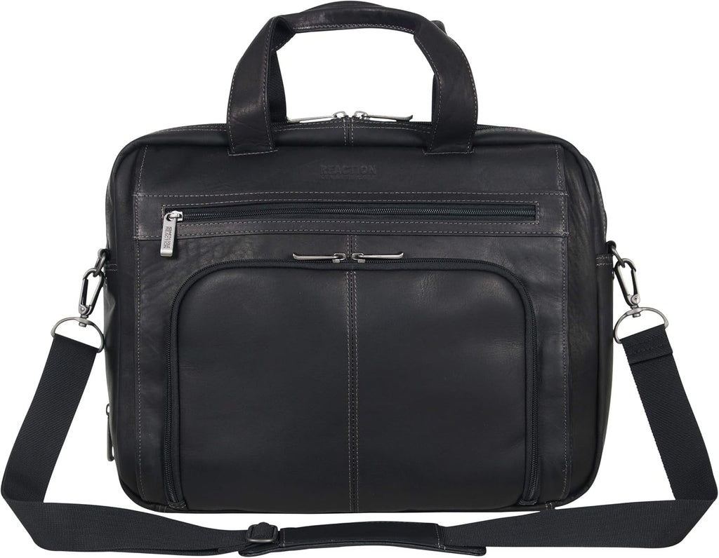 Kenneth Cole REACTION 'Out of the Bag' Manhattan Colombian Leather 15.6' Laptop Briefcase Travel Business Case Bag