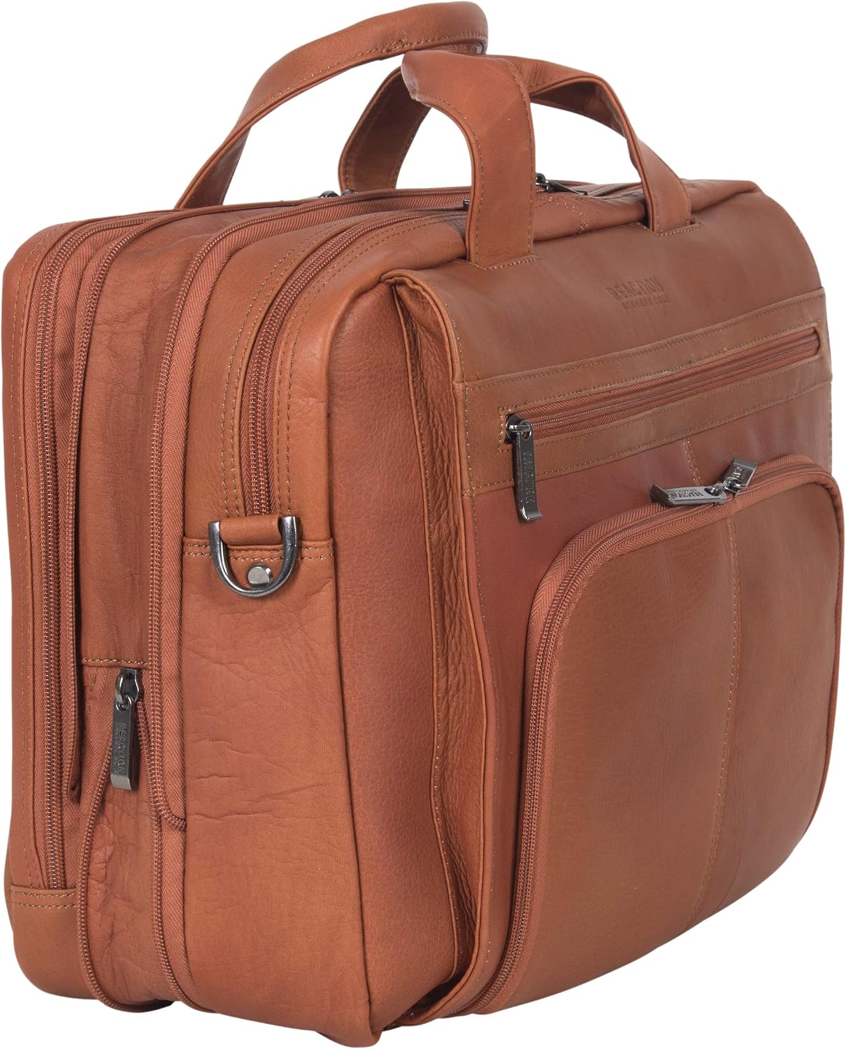 Kenneth Cole REACTION 'Out of the Bag' Manhattan Colombian Leather 15.6' Laptop Briefcase Travel Business Case Bag