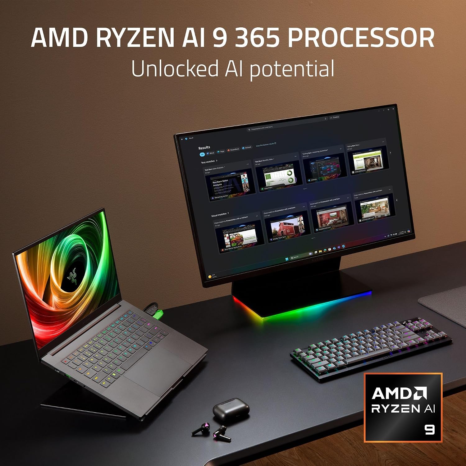 Razer Blade 14 (2025) Gaming Laptop: NVIDIA GeForce RTX 5070 - AMD Ryzen AI 9 365 CPU - 3K 120Hz OLED Display - 32GB LPDDR5X RAM - 1TB SSD - Thin & Lightweight - Chroma RGB - Windows - Black