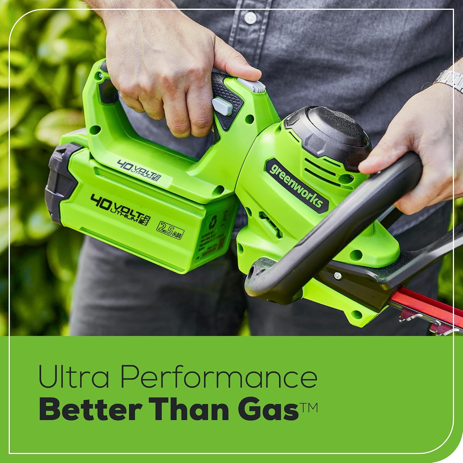 Greenworks 40V 2.5Ah Lithium-Ion Battery (Genuine Greenworks Battery / 75+ Compatible Tools)
