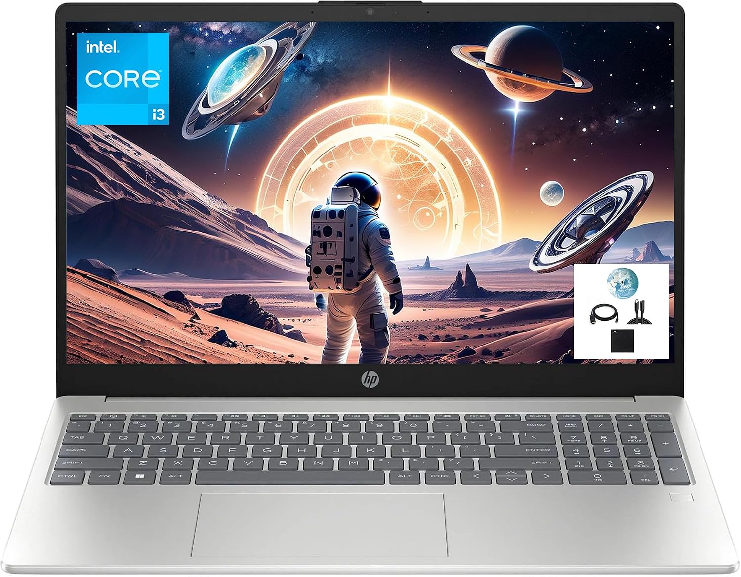 HP 15.6 FHD-Laptop, Intel Core i3-N305(Beat i3-1115G4) 32GB RAM 1TB SSD Student-Laptop with Fingerprint Win11 Wi-Fi 6 Bluetooth 5.3 Ultra-Fast Performance Work Entertainment
