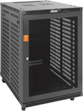 Tecmojo 18U Wall Mount Rack,18U Rack 23.6 Inch Depth,Hold Up to 176 Lbs,Server Rack with Casters,Enclosed Network Cabinet for 19 Inch Network,Server and AV Gear,Mesh Door(Elite Collection)
