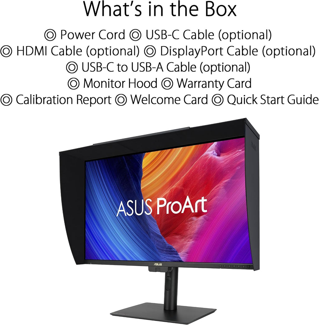 ASUS Proart Pa32Uce Computer Monitor 80 Cm (31.5') 3840 X, W129160048 (Monitor 80 Cm (31.5) 3840 X 2160 Pixels 4K Ultra Hd Led Black)