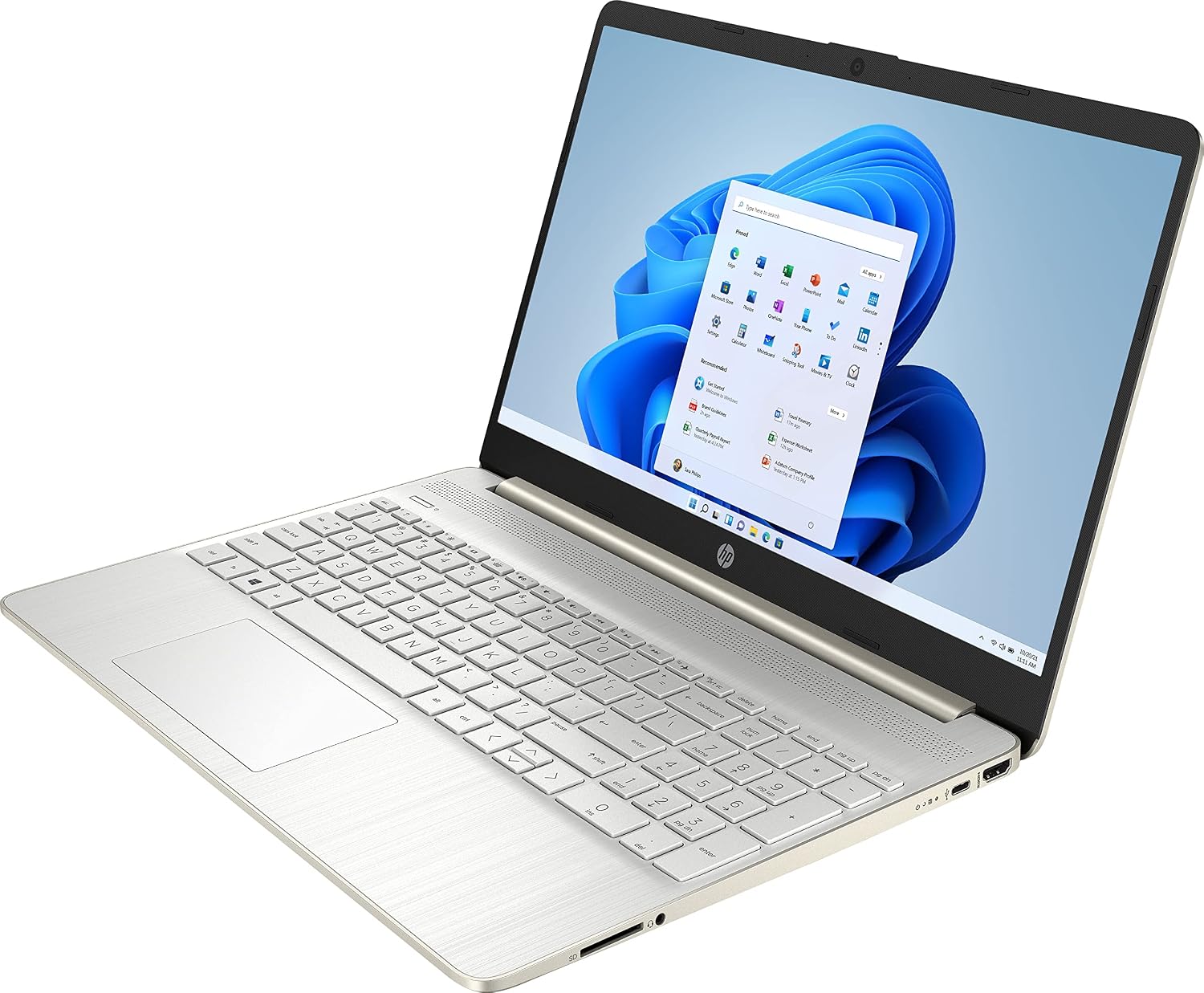 HP 15.6-inch Touch-Screen Laptop, 11th Generation Intel Core i7-1165G7, Intel Iris Xe Graphics, 16 GB RAM, 512 GB SSD, Windows 11 Home (Natural Silver)