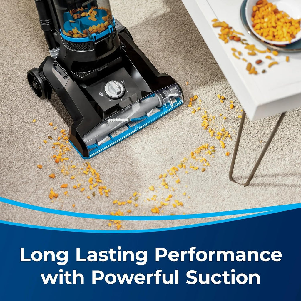 PowerForce Helix Bagless Upright Vacuum, Pet-Friendly, Powerful Suction for Carpet, Tile & Hardwood, Lightweight Design, Washable Filters, Scatter-Free Technology (Blue/Black)