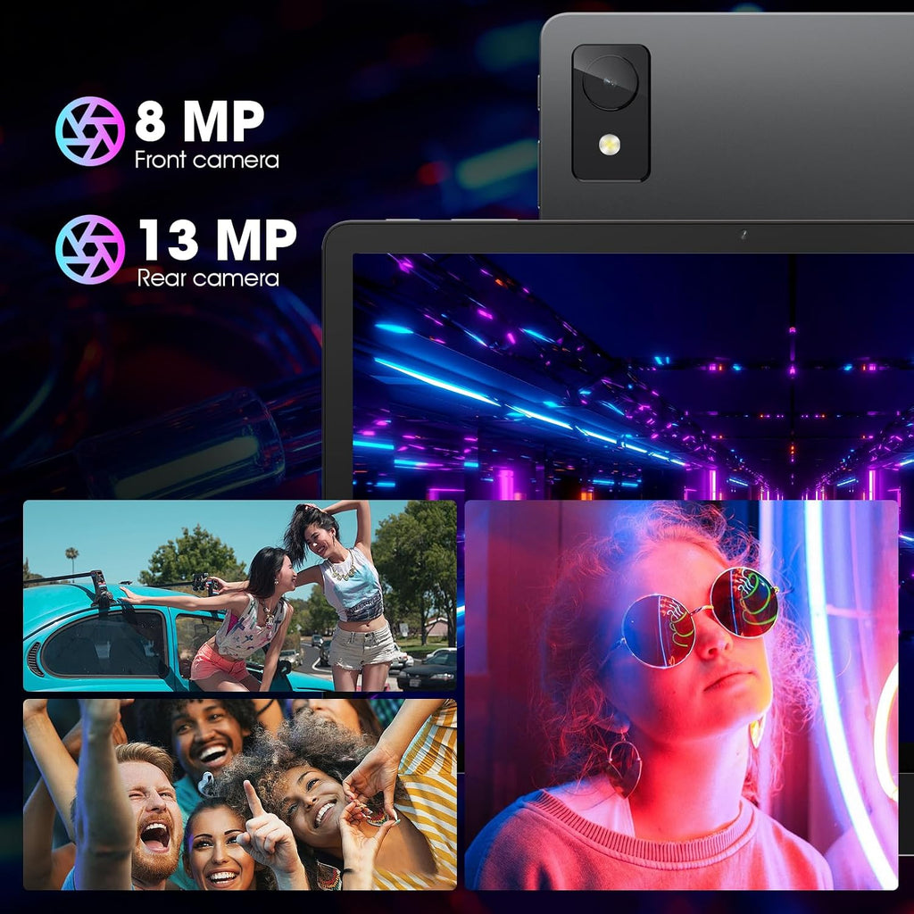 DigiLand 2025 Android 14 Tablet 11 inch Gaming Tablets MediaTek Helio G99 Octa-Core FHD 1920 * 1200 Display Android Tablet 16GB RAM+256GB Storage,Widevine L1 Support,WiFi 6,7500mAh(8+256GB)