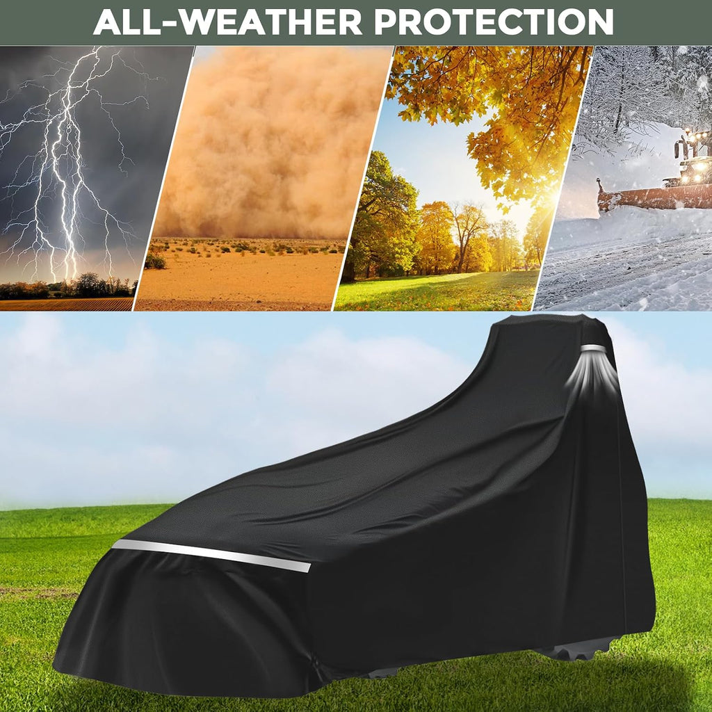 Waterproof Full Tractors Cover Replace for John Deere 1,2,3 Series 1025R 2320 2720 3520, Kubota Without Backhoe, 600D Oxford Cloth Tractors Cover for Snow Rain Dust Protection
