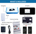 5G Mobile Portable WiFi, Verizon Wireless Jetpack Inseego MiFi M2100, Free VPN Mobile Hotspot for Travel, Unlocked Globally, Speed Up to 2,7 Gbps, Use 8 hrs, EVDO-LINK Bundle (Standard)