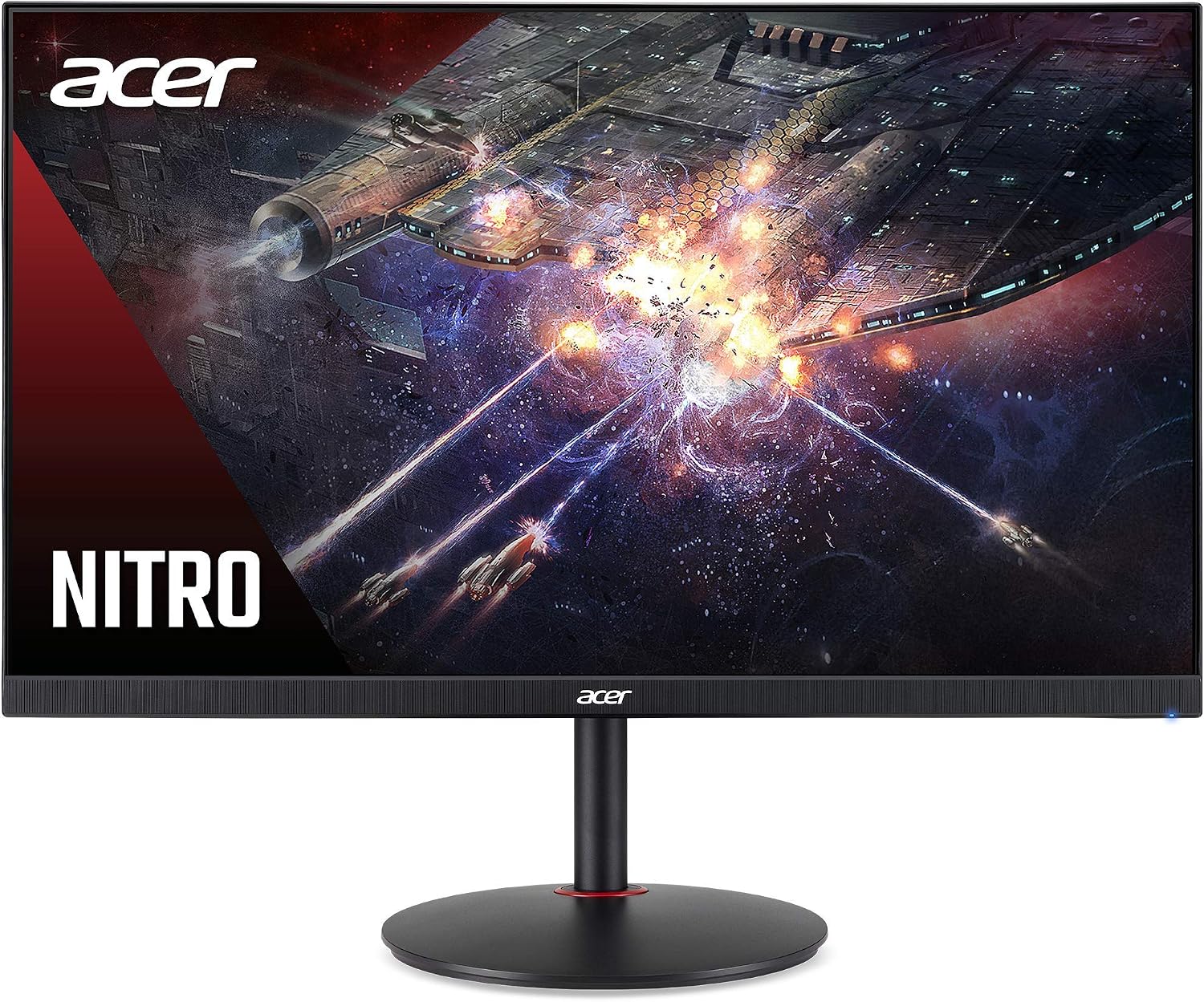 acer Nitro XV272U Pbmiiprzx 27' WQHD (2560 x 1440) IPS G-SYNC Compatible Monitor, 144Hz, 1ms VRB, VESA Certified DisplayHDR400, DCI-P3, Delta E<2