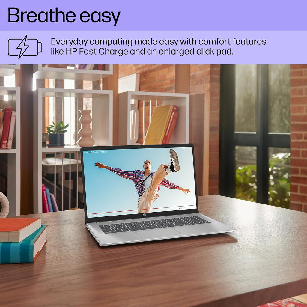 HP 17.3' FHD Laptop, AMD Ryzen 5 7430U 6-Core(Up to 4.3GHz), 16 GB RAM, 1 TB SSD, AMD Radeon Graphics, IPS Anti-Glare Display, Copilot AI, Wi-Fi 6, Long Battery Life, Windows 11 Pro, w/Accessories