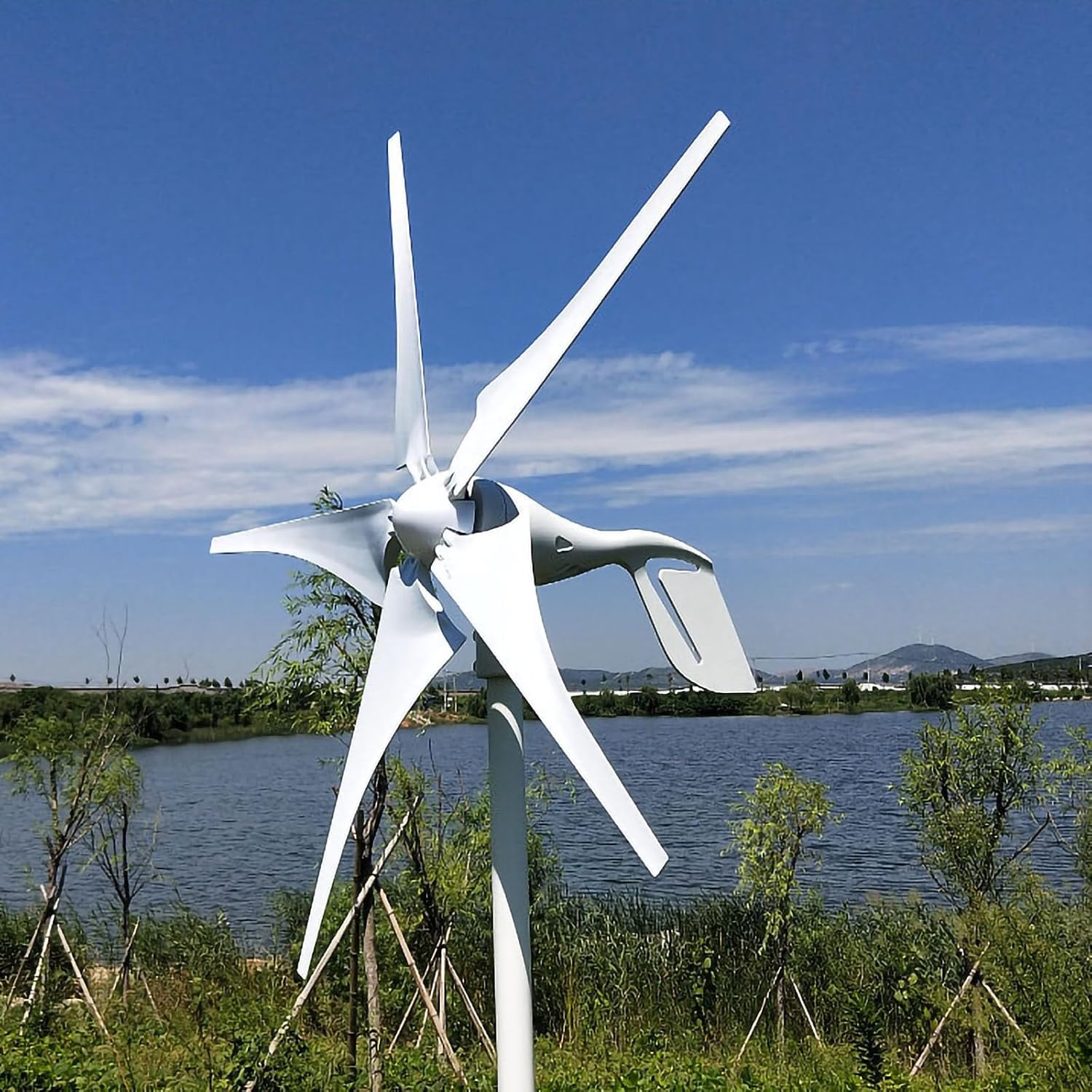 300W / 400W / 500W Permanent Magnet Wind Turbine For Home, Solar Hybrid Power, Automatic Outdoor Rooftop Or Farm Use(300w)