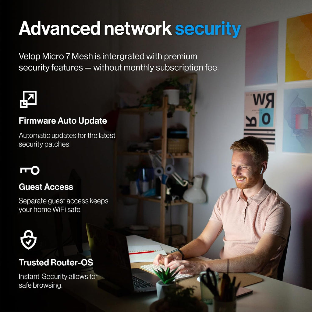 Linksys Velop Micro 7 Dual-Band BE5000 Wi-Fi 7 Mesh System | 4 WiFi Streams up to 5 Gbps | 6600 sq.ft. Coverage | Supports Internet Plans up to 2.5 Gbps | 3-Pack