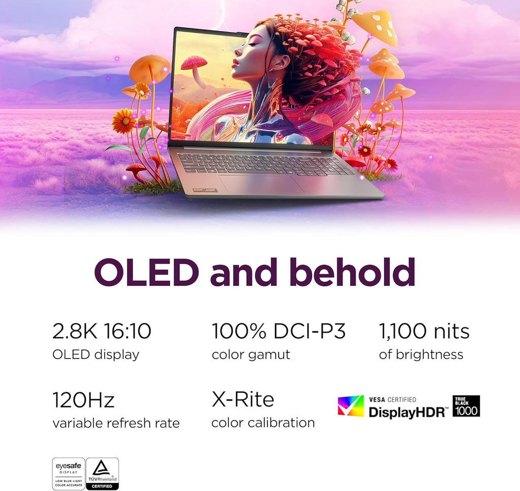Lenovo IdeaPad Pro 5-2025 - 16' OLED 2880 x 1800 120Hz Display - 16GB Memory - 1 TB Storage - Ryzen AI 7 350 - NVIDIA GeForce RTX5050 - Windows 11 Home - Luna Grey