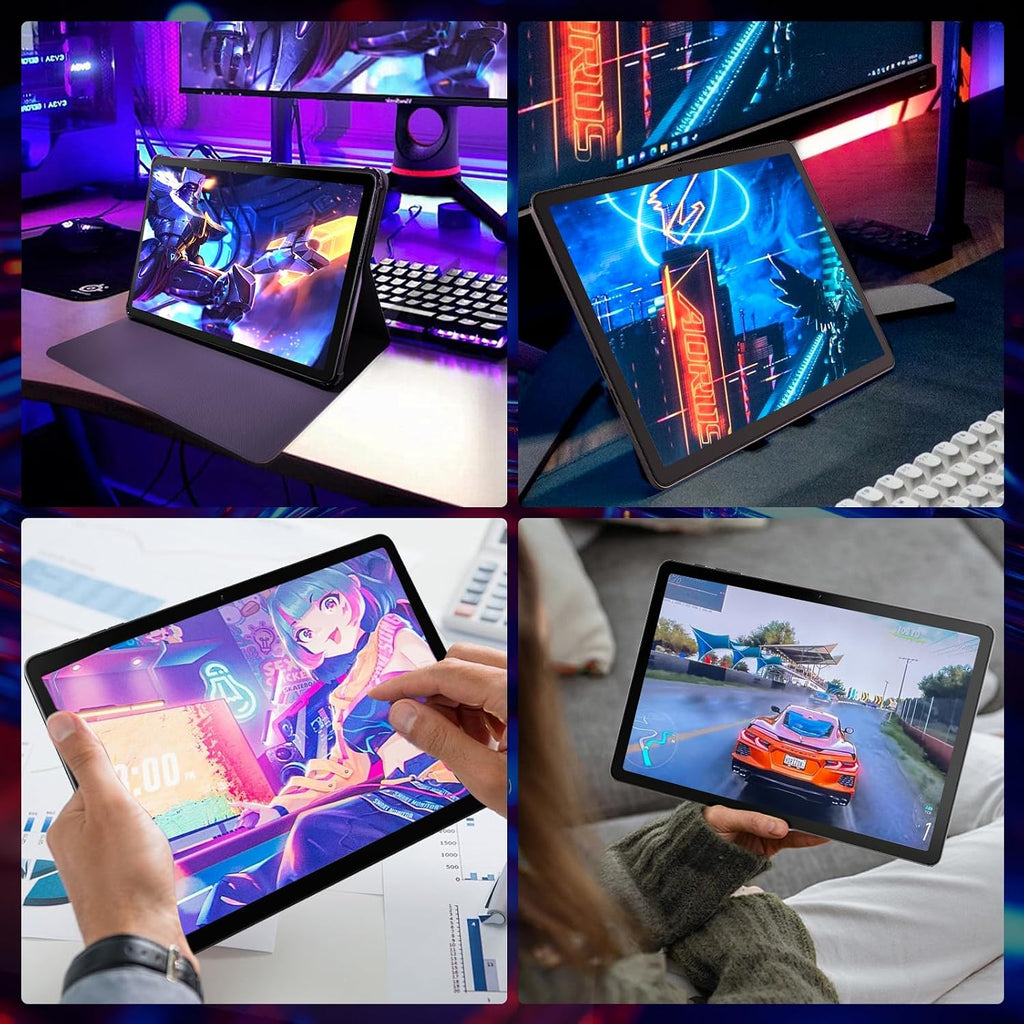 DigiLand 2025 Android 14 Tablet 11 inch Gaming Tablets MediaTek Helio G99 Octa-Core FHD 1920 * 1200 Display Android Tablet 16GB RAM+256GB Storage,Widevine L1 Support,WiFi 6,7500mAh(8+256GB)