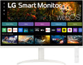 LG 32SR75U-W 32-inch Smart Monitor with Steaming TV, 4K UHD (3840 x 2160), HDR10, USB Type-C 65W PD, webOS, Screen Share, Bluetooth, Built-in Speaker, HDMI, USB, Remove Control, White