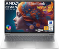 HP 2026 EliteBook 16' Business Laptop, AMD Ryzen 5 200 Copilot AI PC, 16GB DDR5 RAM, 512GB PCIe SSD, FHD+, Enterprise Security, Fast Charging, WiFi 6E, Backlit KB, Fingerprint Reader, Windows 11 Pro