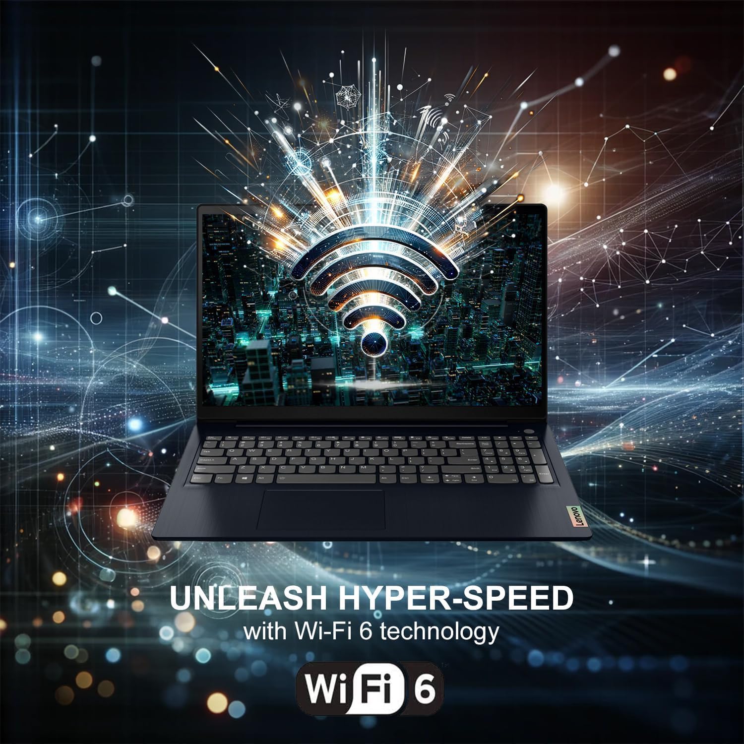 Lenovo IdeaPad 15.6' Laptop, Intel Dual-Core CPU, 8GB RAM, 128GB eMMC, Wi-Fi 6, USB-C & HDMI, Windows 11 + 1-Year Microsoft Office 365, w/Dolby Audio & Privacy Shutter & WOWPC Recovery USB (Renewed)
