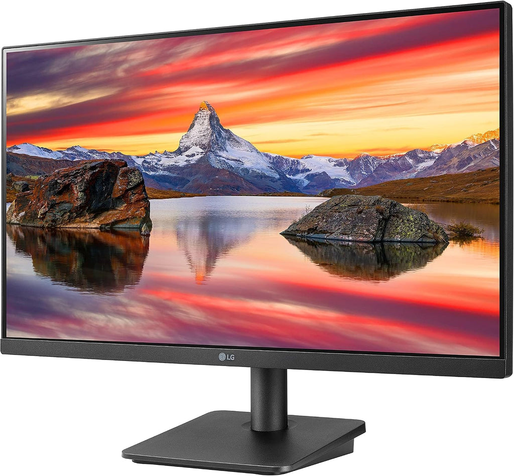 LG FHD (1920 x 1080) 24 Inch Computer Monitor, IPS, AMD FreeSync, 3-Side Borderless Design, 75Hz, 5ms, Reader Mode, Smart Energy Saving, OnScreen Control, HDMI, D-Sub, 24MP400-B, Black