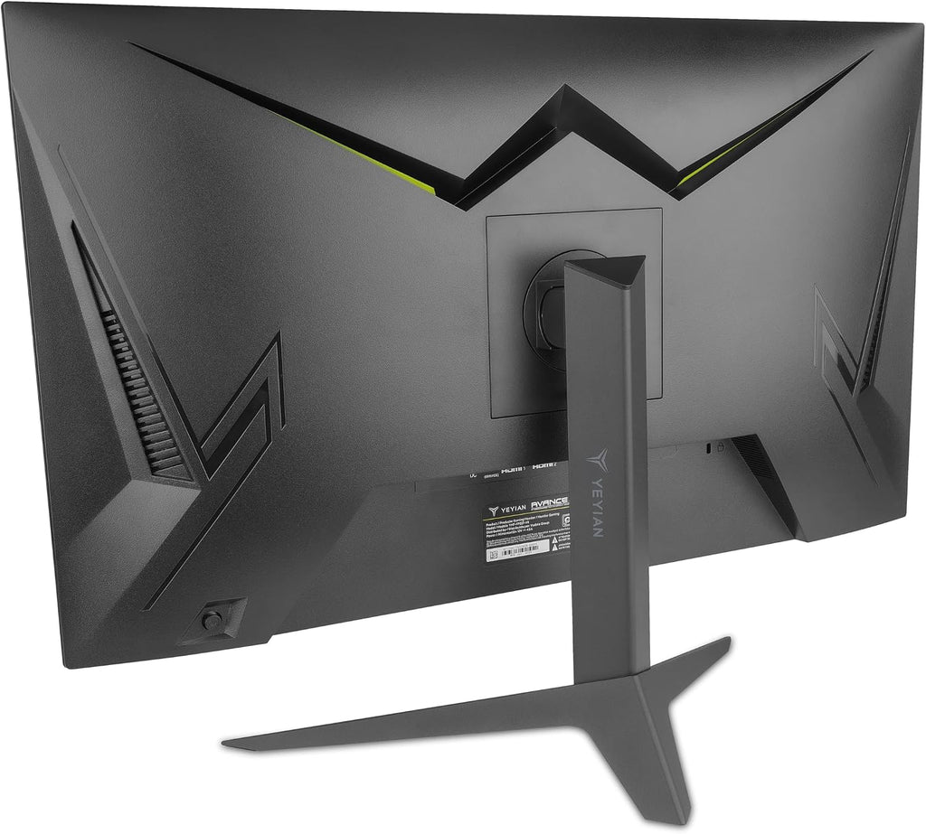YEYIAN 27' QHD 2K Flat Gaming Monitor | 2560x1440 | IPS Panel | 178° View | 3000:1 | 180 Hz | 16:9 | 16.7 Million Colors | 1ms Response | VESA | DisplayPort/HDMI