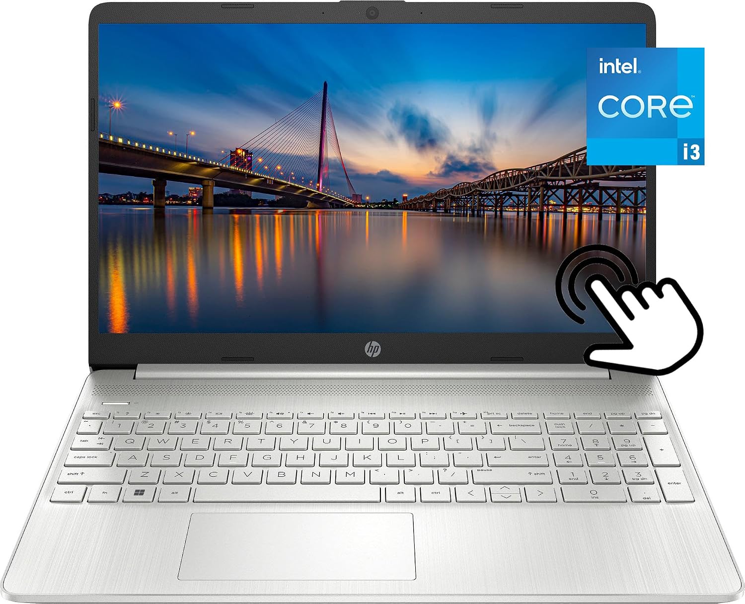 HP 15.6' Touchscreen Flagship HD Laptop, Intel i3-1115G4 up to 4.1GHz (Beat i5-1035G4), 16GB RAM, 1TB NVMe SSD, Fast Charge, Numpad, Bluetooth, Wi-Fi, HDMI, Win 11 Home S,w/GM Accessories