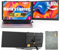 14' Dual Laptop Screen Extender with 1.3lbs - Ultra Thin Portable Monitor for Laptop Plug & Play, FHD 1080P Laptops Extended Monitor for 13'-17' Laptops, USB-C/HDMI Travel Display for Mac/Win