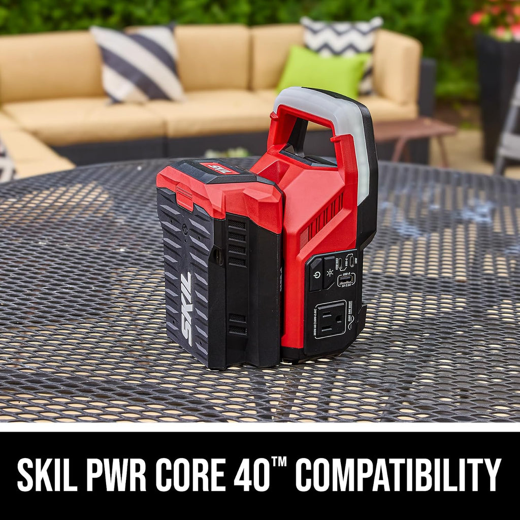 SKIL PWR CORE 40 40V 300W Power Inverter, Compatible with All SKIL 40V Batteries - PI0300C-00