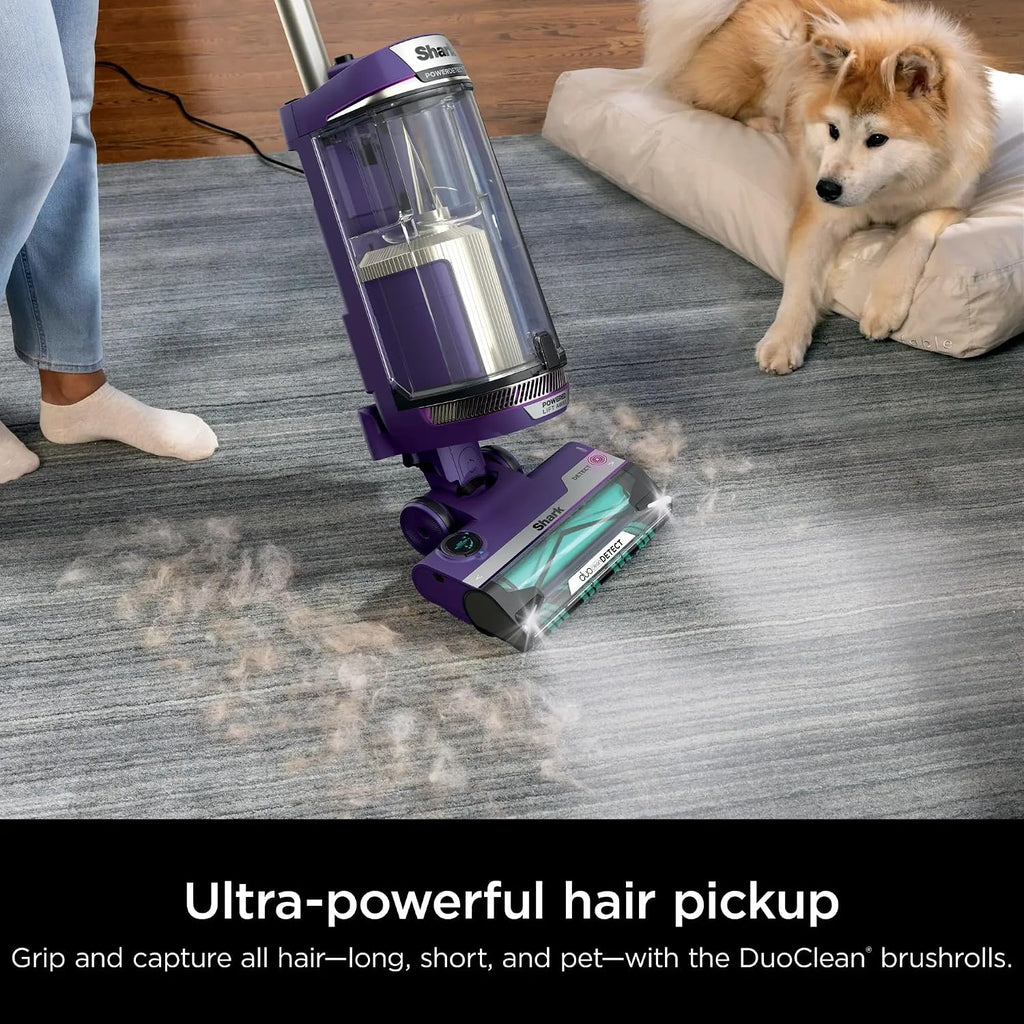 Shark AZ4002W DuoClean PowerFins Upright Vacuum (Renewed), Lift-Away, Self-Cleaning Brushroll, Anti-Allergen Complete Seal with HEPA Filter, Powerful Pet Hair Pickup
