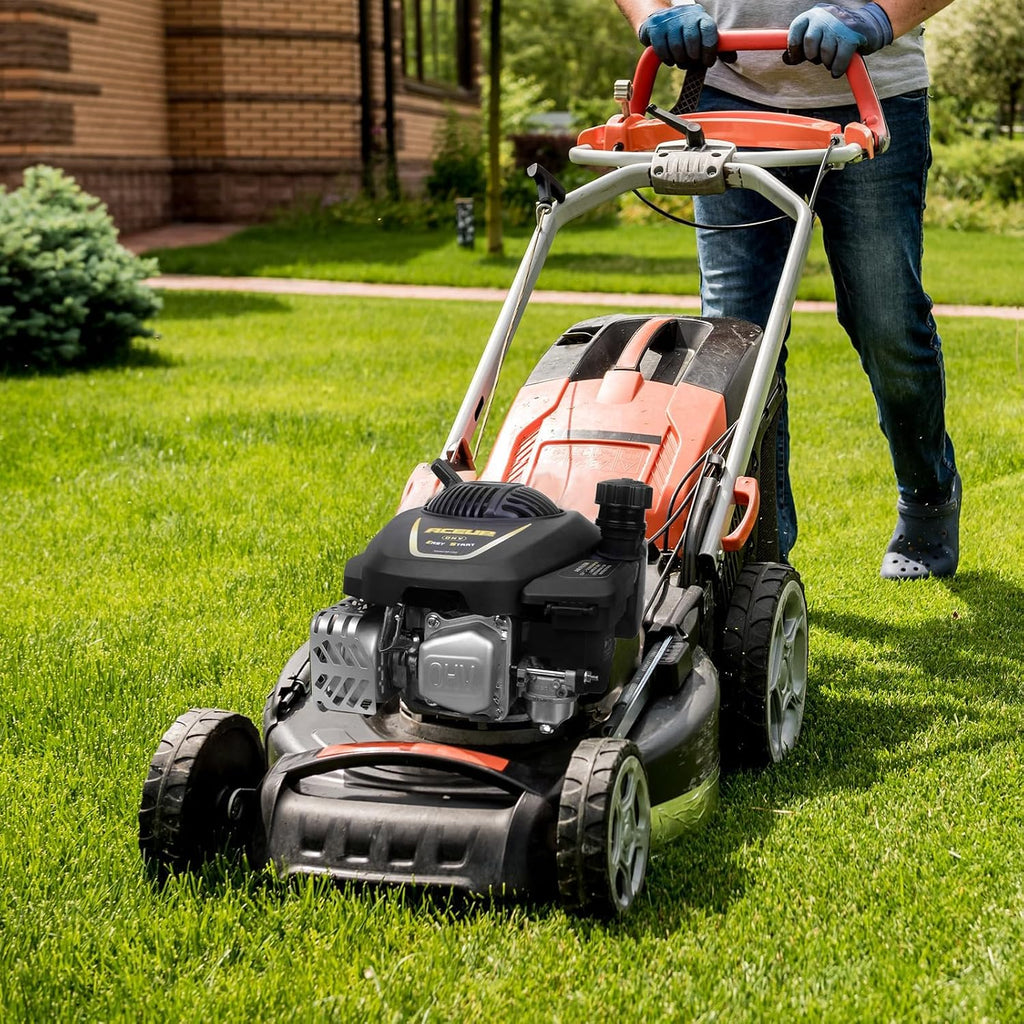 Aceup Energy 4.4HP 173cc 4-Stroke Gas Motor Gas Engine Vertical Shaft with Primer for Lawn Mower