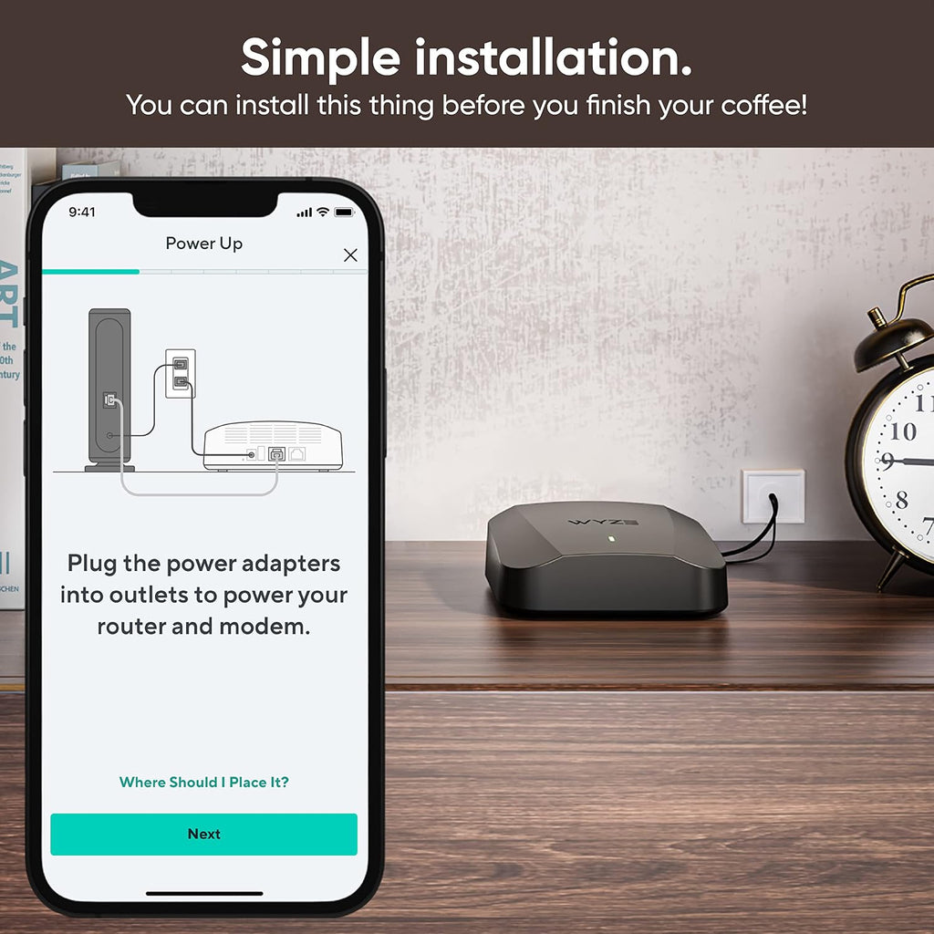 Wyze AXE5400 Tri-Band Wi-Fi 6E Mesh Router Pro, Covers up to 4000 Sq. Ft, 150+ Devices, Replaces Legacy Routers for Whole Home Coverage, Supports Wired Backhaul - 2 Pack
