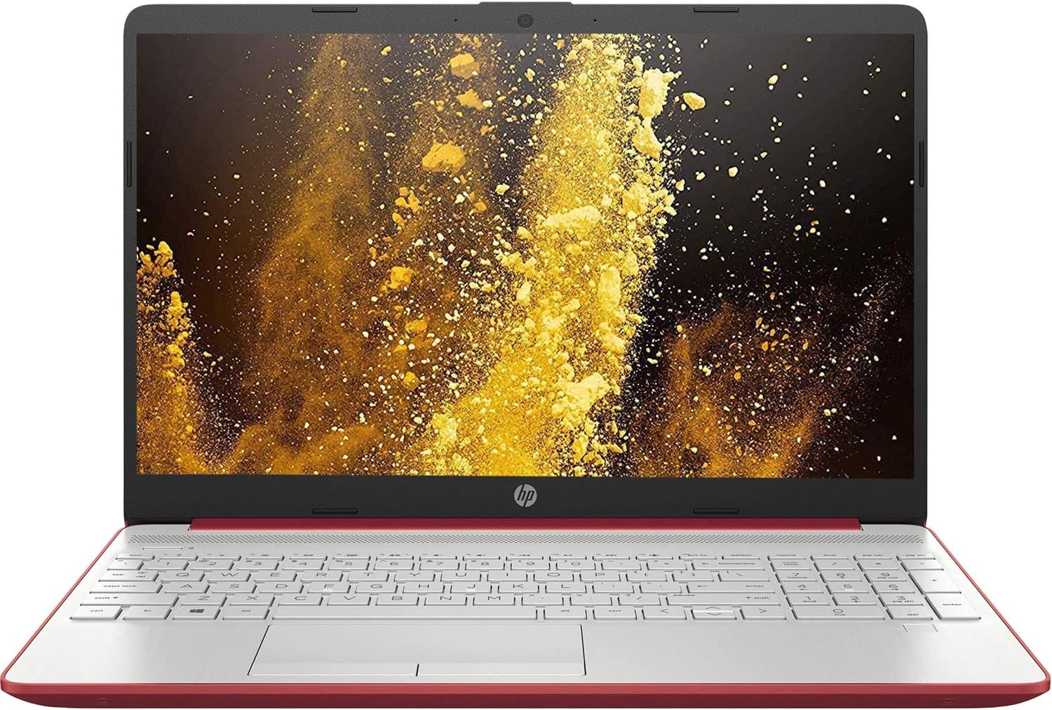 HP 2022 Flagship 15inch HD Laptop, Intel Dual-Core Processor up to 2.65GHz, 4GB DDR4, 128GB SSD, Ultra-Fast WiFi, Windows 11, Dale Red(Renewed) (Dale Red)