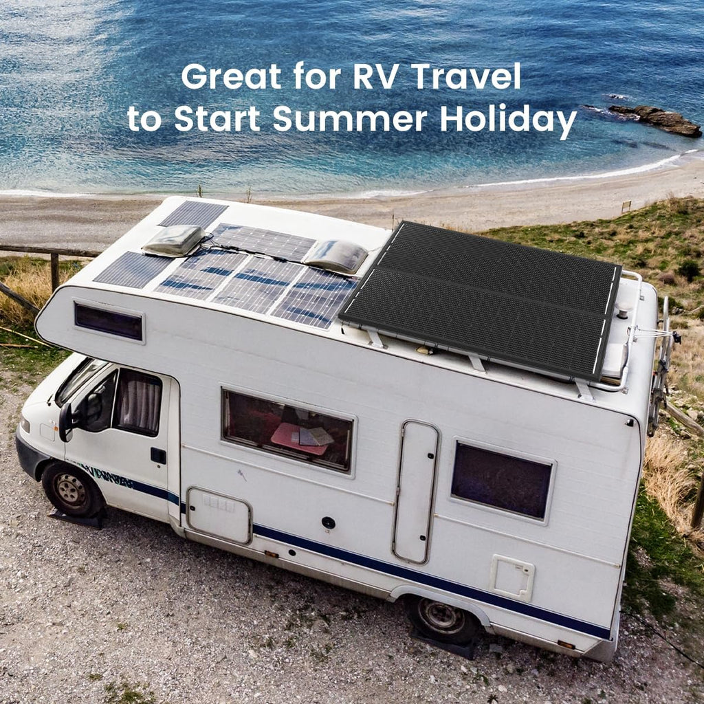 ACOPOWER 12V 200W Mono Solar Panel for 12V Battery Charging,Singel Panel Only,Off-Grid System(2 * 200W)