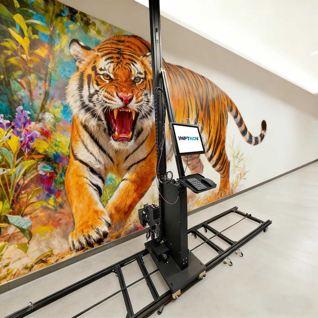 W1 Automatic 3D Vertical Wall Printer with UV Ink, High Speed 6-15㎡/h, 2880DPI Precision, Waterproof Sun-Proof,Wall Printing for Indoor/Outdoor Decoration (Home, Advertising, Museum, School)