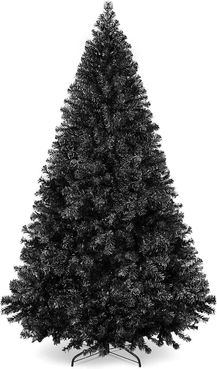Best Choice Products Artificial Christmas Tree, 9ft Premium Unlit Pine Design, Dense Branches Realistic Holiday Décor w/Easy Assembly - Black