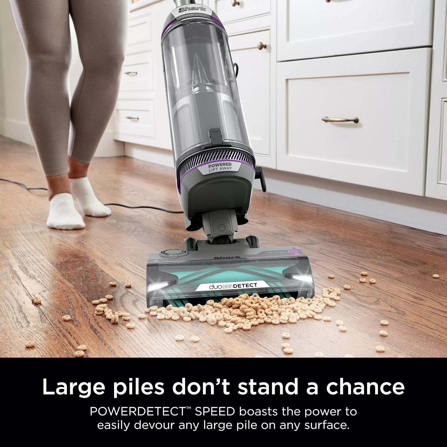 Shark AZ3901 POWERDETECT Upright Vacuum Cleaner with DuoClean Technology, Odor Neutralizer Technology, Powered Lift-Away, Self Cleaning Brushroll, Anti-Allergen Complete Seal (Renewed)