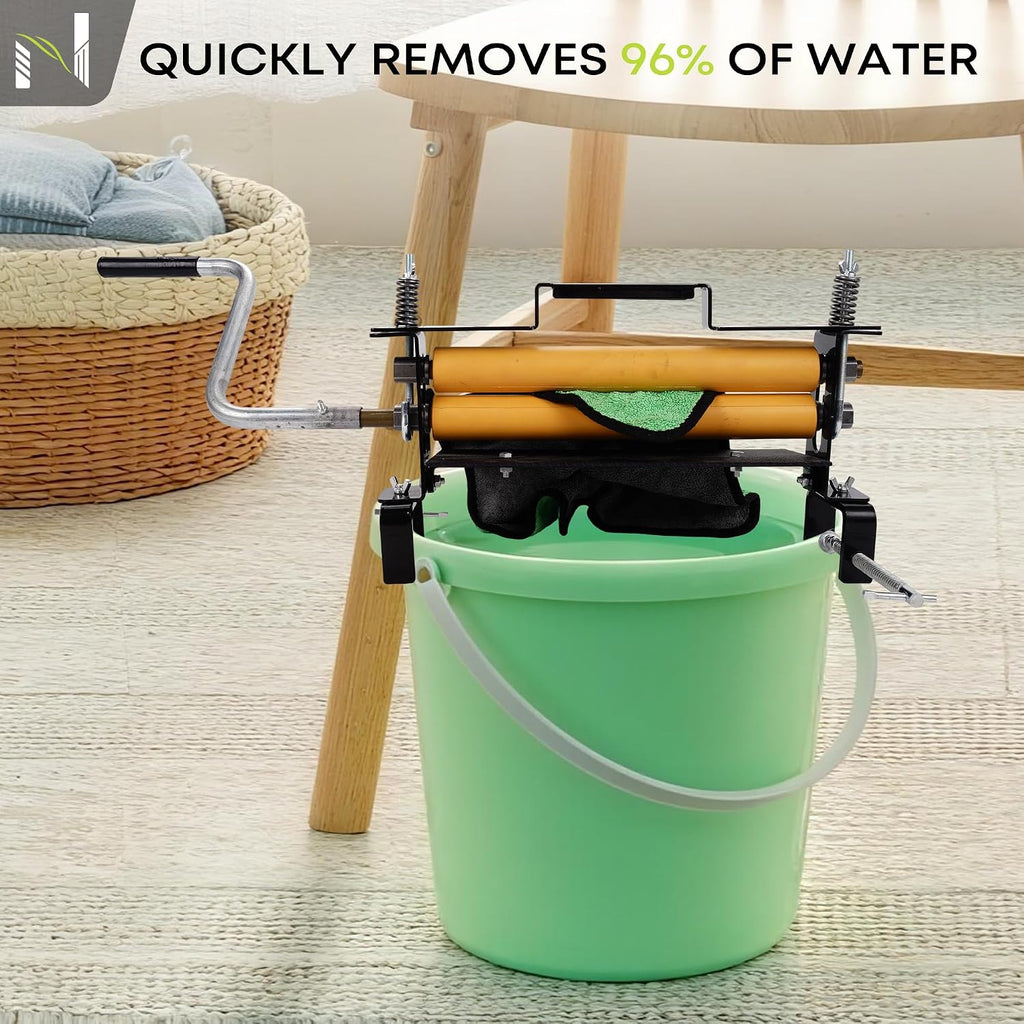Heavy Duty Clothes Wringer, Hand Crank Laundry Wringer for Efficient Water Extraction, Perfect for Towels, Chamois, Sponges & Portable Washing Machines
