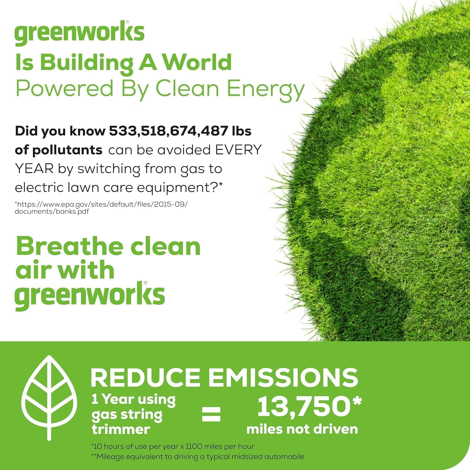 Greenworks 40V 21' Self-Propelled Lawn Mower,Axial Leaf Blower(500 CFM / 120 MPH),13' String Trimmer with 2 Batteries(5Ah+2Ah) & Chargers