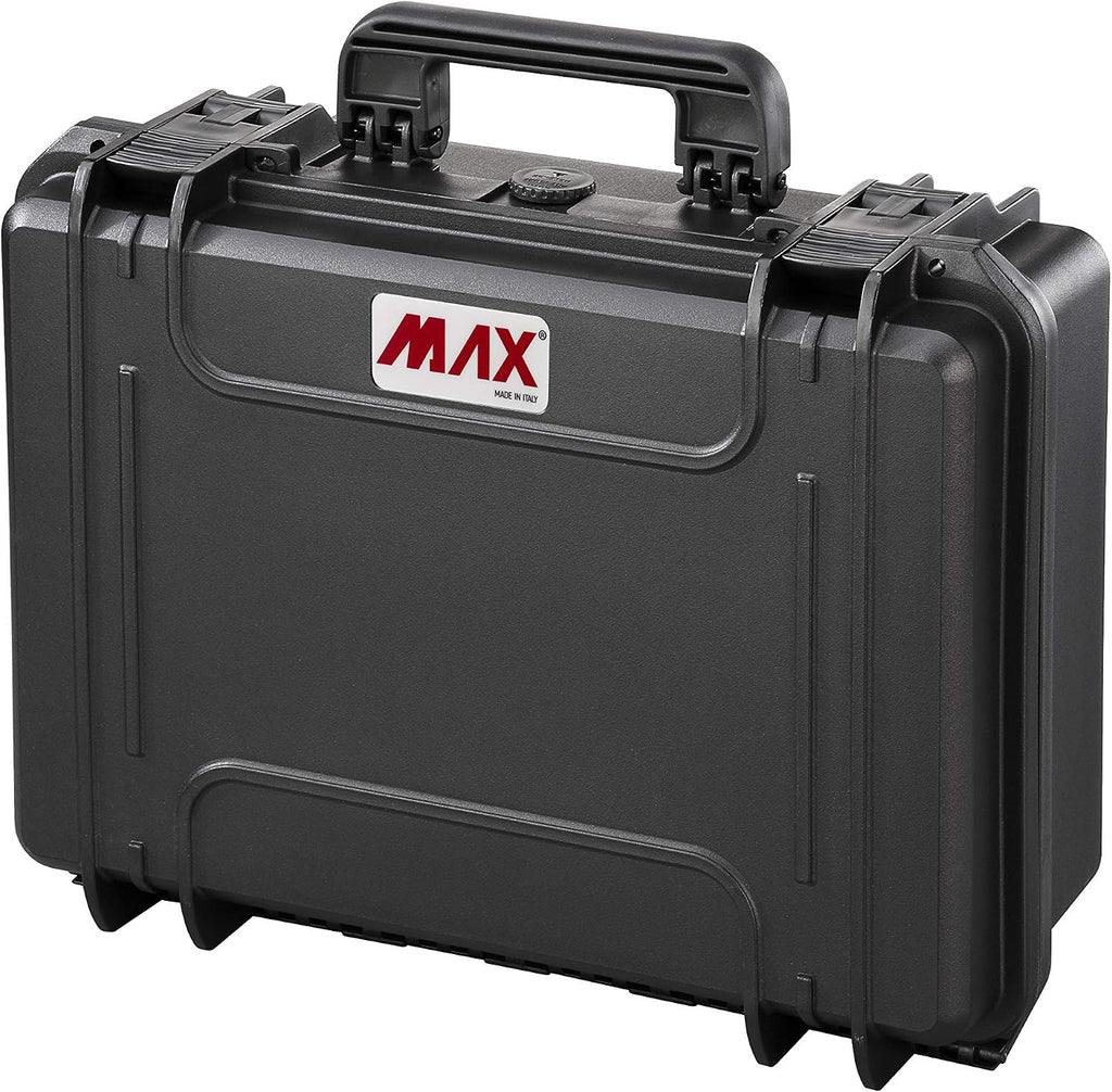 Max MAX430CAM IP67 Rated Waterproof Durable Watertight Equipment Photography with Hard Carry Plastic Case Padded Dividers/Flight Case/Tool Box