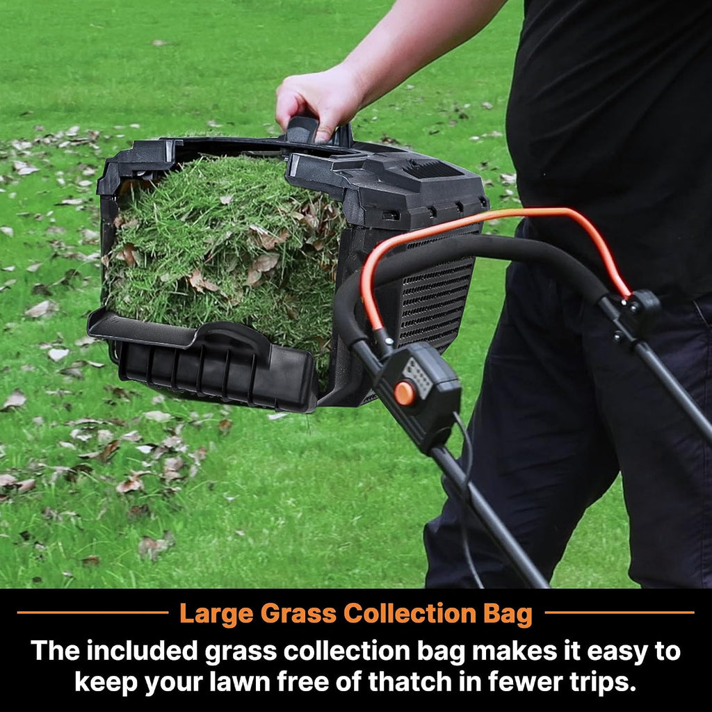 LawnMaster Cordless 24V Max 13-inch Lawn Mower and Cordless Leaf Blower Combo with 2x4.0Ah Batteries and Charger-24VMWBL