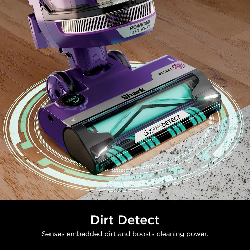 Shark AZ4002W DuoClean PowerFins Upright Vacuum (Renewed), Lift-Away, Self-Cleaning Brushroll, Anti-Allergen Complete Seal with HEPA Filter, Powerful Pet Hair Pickup