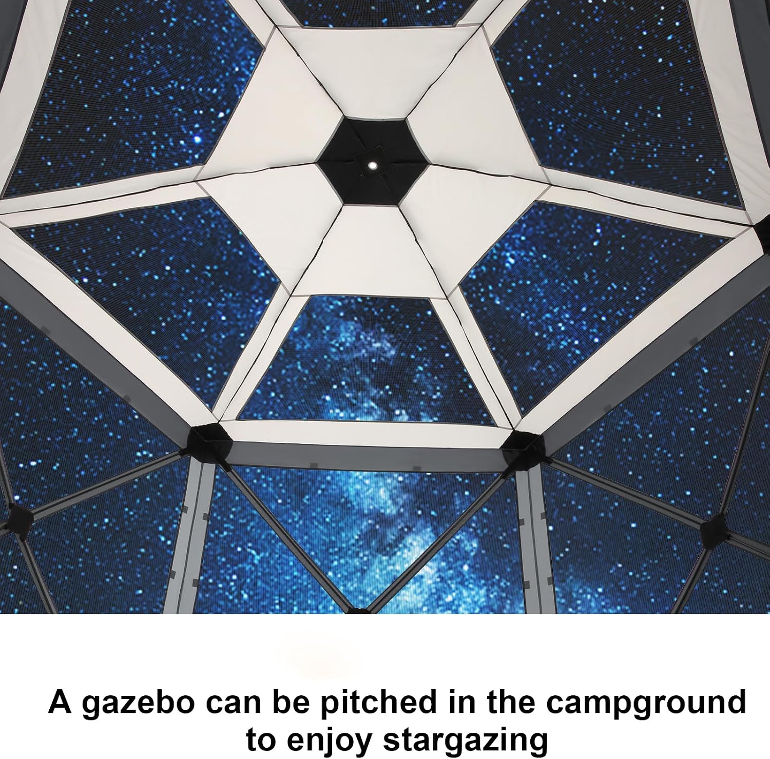 COBIZI 12x12 FT Pop Up Canopy Extendable Tent, Gazebos On Clearance With Removable Roof, Screened In Gazebo,Screen Tents Portable carpas para patio for Outdoor Camping,Backyard, Garden, Grey(Upgraded)